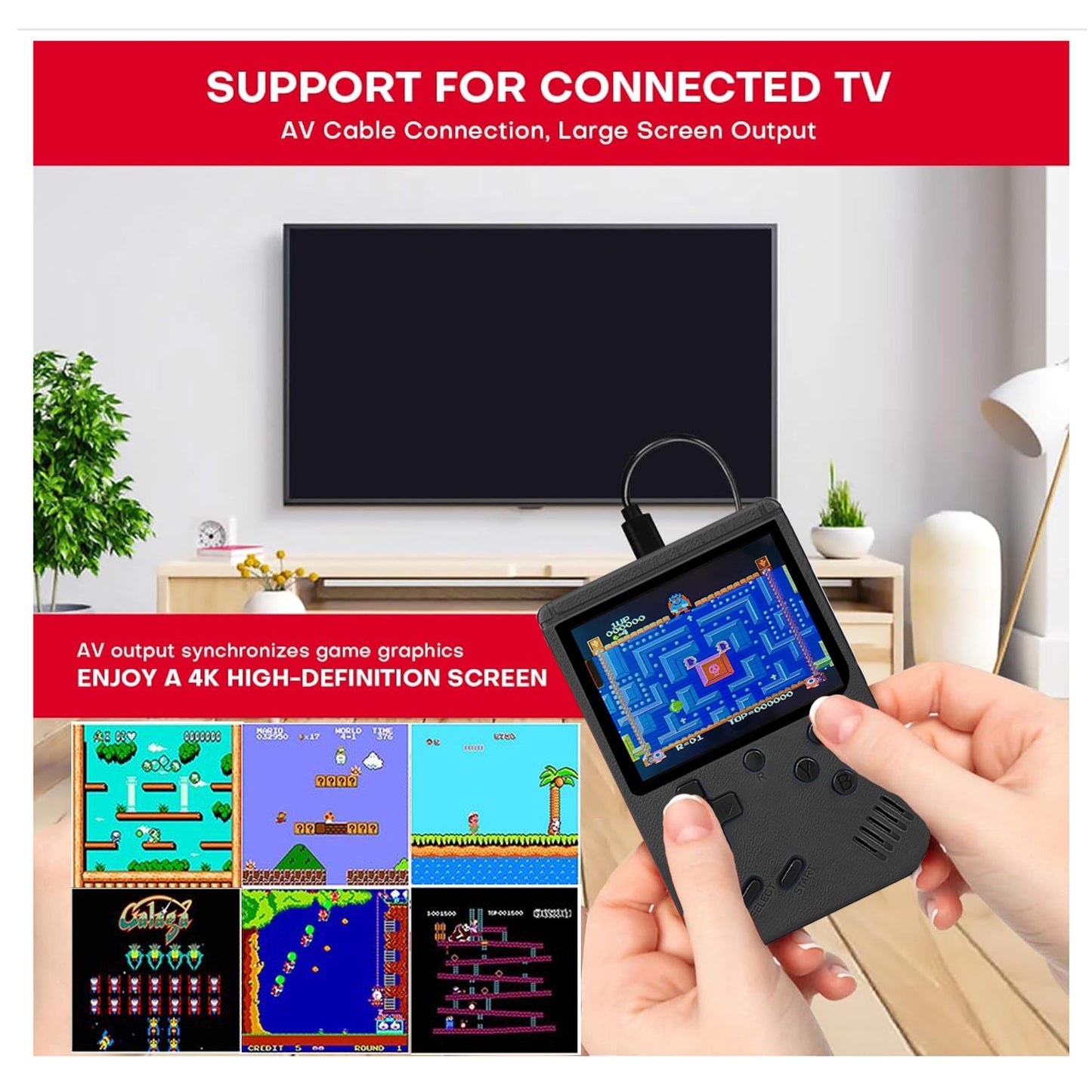 Retro Handheld Video Game Console